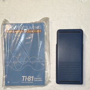 Texas Instruments Advanced Scientific Graphics Calculator TI-81 with Guidebook
